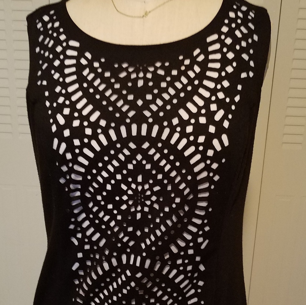 Black paneled design top